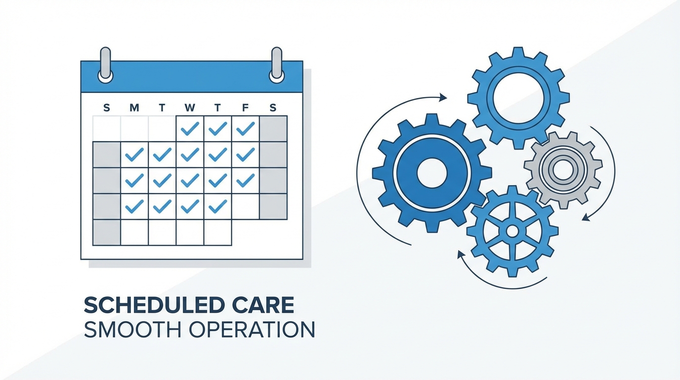HVAC maintenance plan benefits illustration