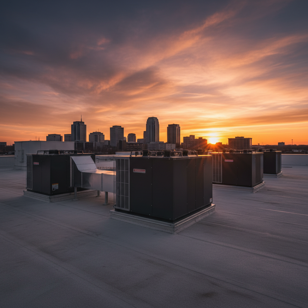 Modern commercial HVAC system