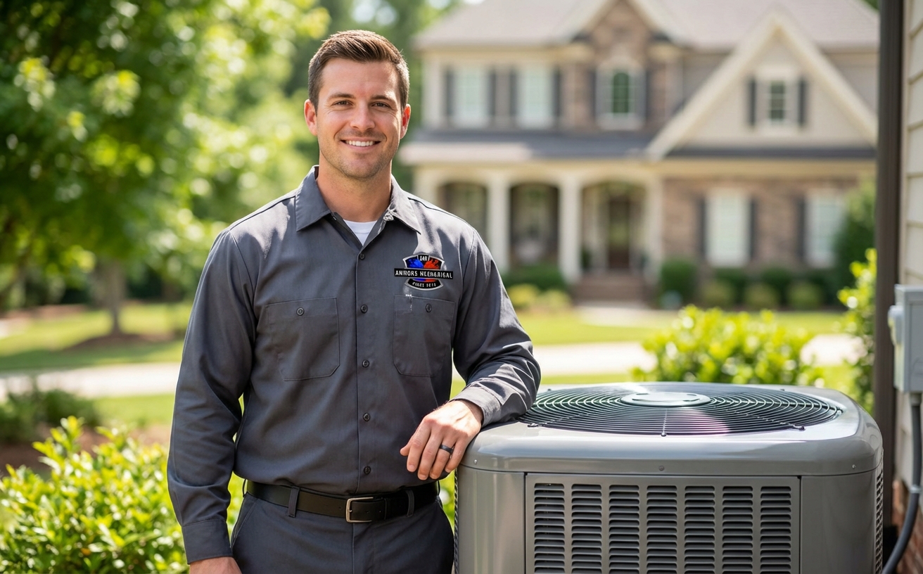 Professional HVAC technician